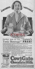 COW & GATE Chocolate Milk 'The Growing Kids Drink' ADVERT 2 1932 Print Ad 698/40