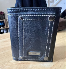 GUESS Black Leather Trifold