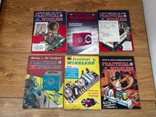 6 Issues of Vintage Practical Wireless Magazine Bundle Job Lot 1955 to 1962