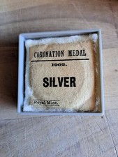 Silver coronation medal - coronation,