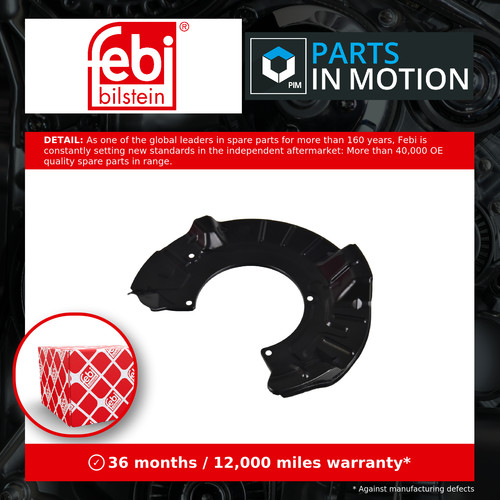 Brake disc splash panel fits - panel,