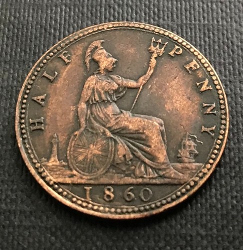 Rare key date 1860 beaded - key,