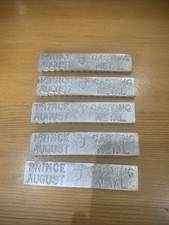 5x WHITE METAL Ingots,for