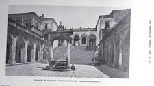 1919 : THE BADIA, MONTECASINO, CENTRAL COURTYARD. BRAMANTE, ARCHITECT. AN ORIGIN