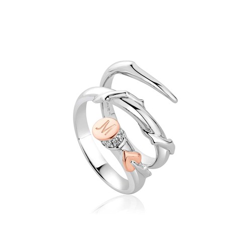 Silver 9ct rose gold julien - &,