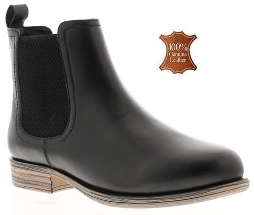 Leather ankle black tan - leather,