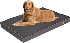 BingoPaw XL Dog Bed, 120x90cm, Grey, Orthopaedic, Washable