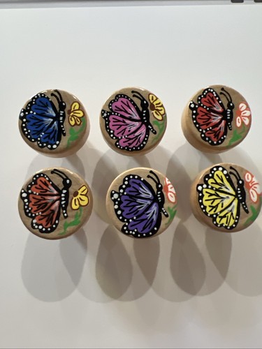 Hand painted wooden - hand,