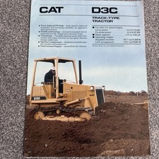  Caterpillar "D3C" Track-type Tractor Dozer Brochure Leaflet
