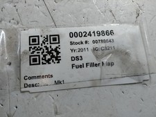 CITROEN DS3 FUEL FILLER FLAP Diesel 3 Door White 1517 H7 09-16