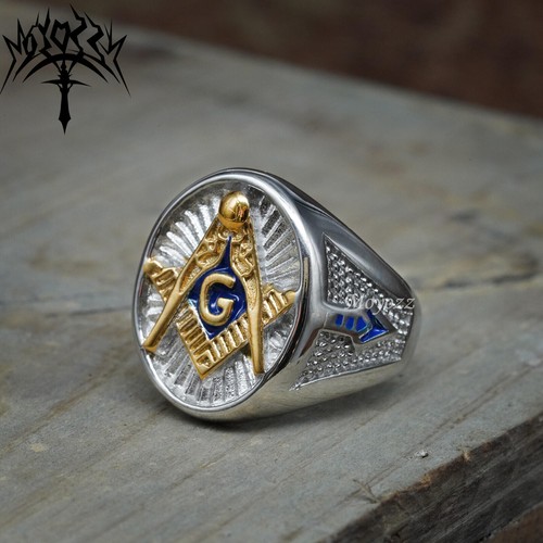 Mens gold freemason - gold, masonic