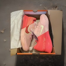 Nike Zoom Vapor Pro 2 HC Womens Size UK 6.5 Pink Red Tennis Shoes DR6192-601