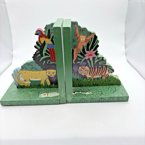 Vintage wood jungle scene - vintage,