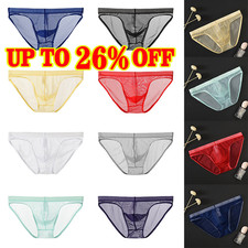 Men Sexy Mesh Low Waist