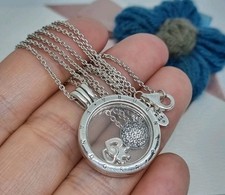 BOXED Genuine Pandora Medium Floating Locket Necklace With Charms   60cm ? 