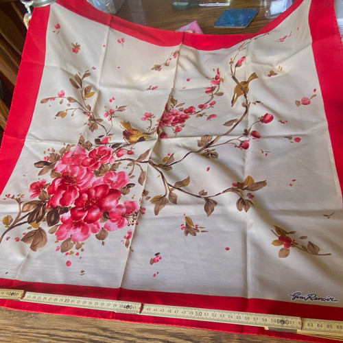 Renoir floral silk satin - renoir,