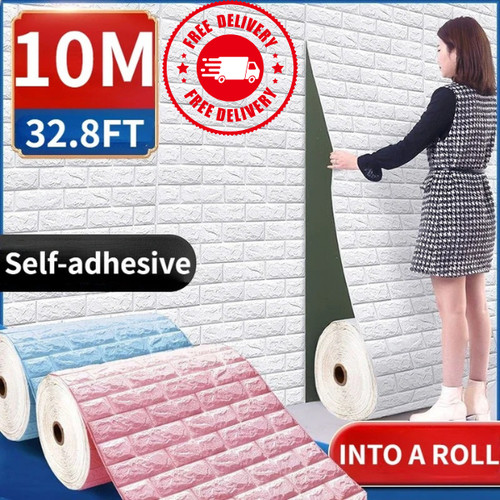 Self adhesive foam brick - 3d,