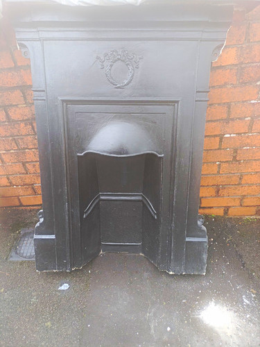 Victorian black matt cast iron - cast,