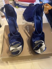 Electric Blue Satin Dress