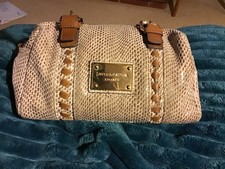 SMITH & CANOVA BAG TAN & BEIGE LEATHER SUEDE SHOULDER STRAP