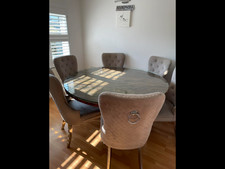 Large circular dining table