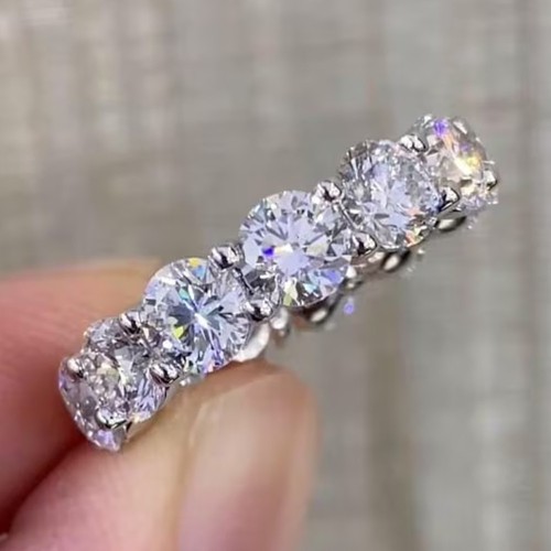 10ctw round cut moissanite - 5.10ctw,