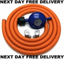 NEW CAMPING GAZ CAMPINGAZ GAS REGULATOR & 1 METER OF PIPE WITH 2 X JUBILEE CLIPS