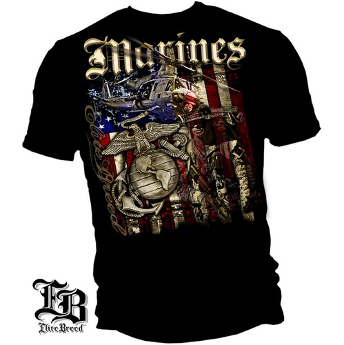 New usmc shirt marine - new, t-shirt