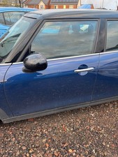 MINI COOPER PASSENGER SIDE FRONT DOOR IN BLUE F56 2014 - 2019 CH127BREAKING CAR