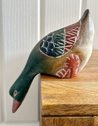 Vintage hand carved painted - hand,