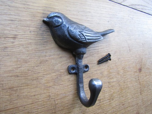 Rustic iron vintage coat - , hook