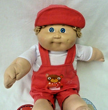 Doll CLOTHES Gift dress Cabbage Patch Kid type *Short Top & Dungarees.3Pic SET🎁
