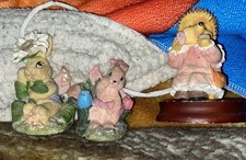 3 Ornaments By Regency Fine Arts. Fairy Rabbit, Vanity & Fairy Squirrel