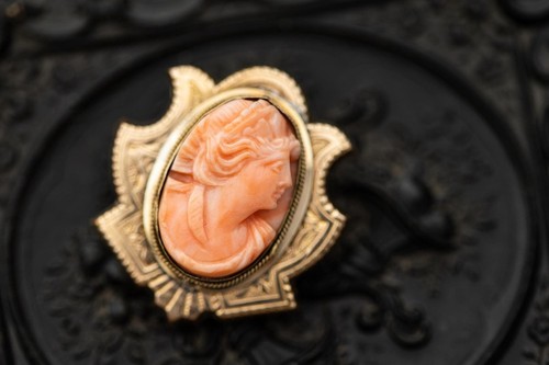 Vintage victorian cameo gold - victorian,