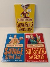 Horrible Histories set: Gorgeous Georgians, Smashing Saxons, Savage Stone age