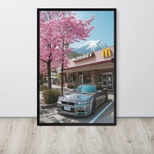 Nissan skyline gtr r34 framed - r34,