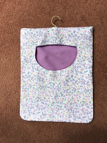 Fabric peg bag - peg, wooden