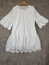 White Eyelet Lace Blouse with