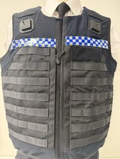 Police molle body armour - ex,