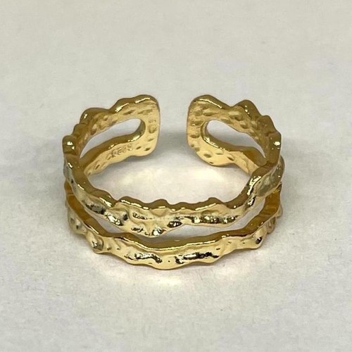 Waterproof gold ring - gold,