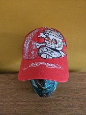 Ed Hardy Red Cap White Skull