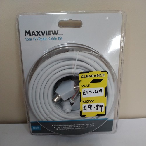 Maxview fm aerial - tv/fm, cable