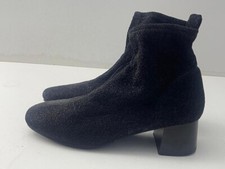 Primark Women's Black Stretch Textile Ankle Boots Shoes UK Size 6 EUR 39 B185