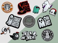 Halloween - Charms for Shoes Clogs Sandals - Sheet Ghost Witch Holiday Trick