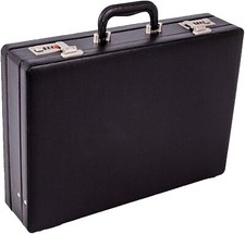 New Executive Attache Pu Leather Briefcase Expanding Executive Case Business Bag