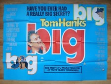 BIG (1988) original UK quad poster - Tom Hanks comedy