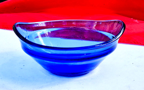 Vintage cobalt blue pressed - cobalt,