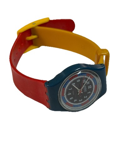 Vintage 1985 swatch tri color - swatch, tri-color