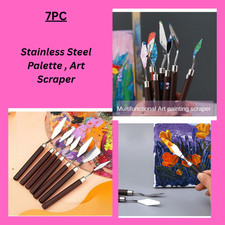 Stainless Steel Palette , Art Scraper, Painting Set Oil Paint Decorating Tools