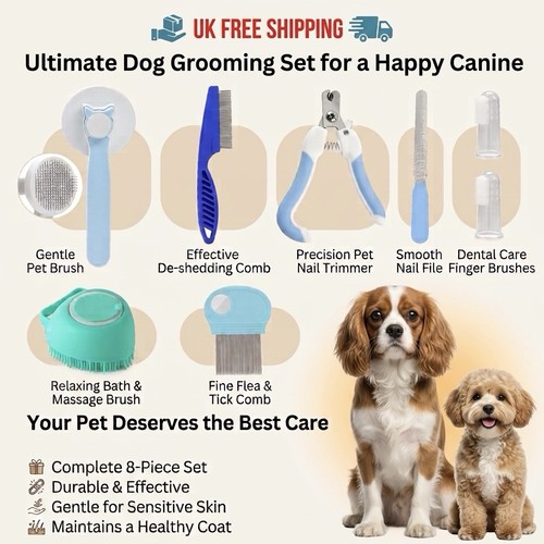 8pcs pet cat dog - pet, grooming